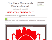 Tablet Screenshot of newhopemarket.org